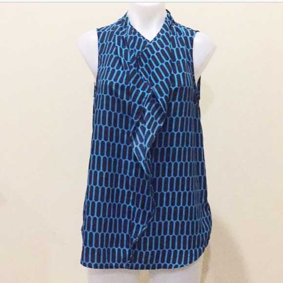 MICHAEL Michael Kors Tops - Michael Michael Kors turquoise & black ruffle top